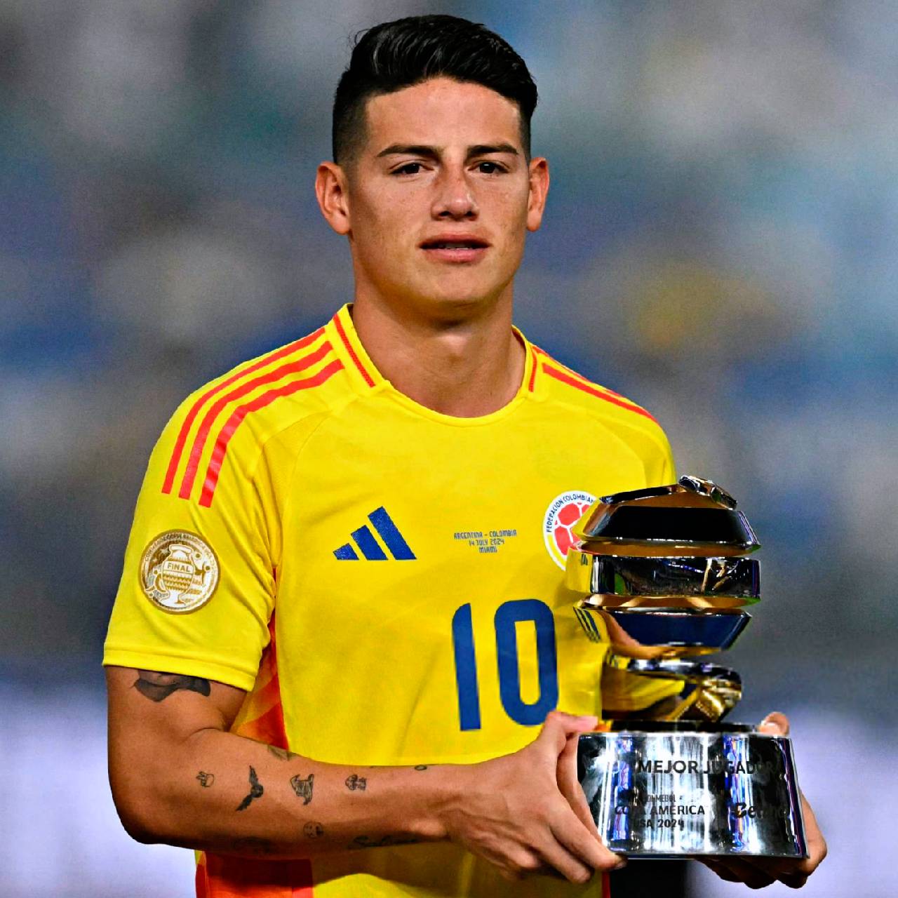 James Rodríguez se corona como el mejor jugador de la Copa América 2024