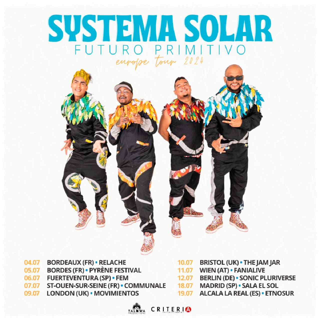 Systema Solar Inicia su Gira «Futuro Primitivo Europa Tour 2024»